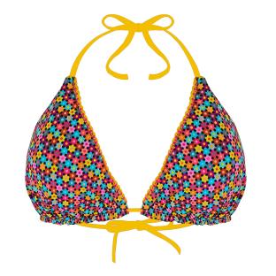 GRAIN DE SABLE Reversible Floral String Bikini Top Photo of the Espace des Marques %store% store - view of %key%