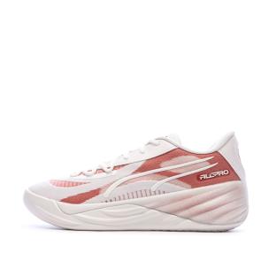 Chaussures de Basketball Blanches/Roses Homme Puma All-pro Nitro vue 0
