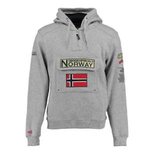 Sweat Gris Fille Geographical Norway Gymclass New pas cher