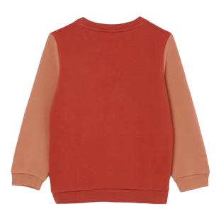 Sweat Beige/Marron Garçon Lacoste Block Fleece vue 0