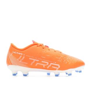 Chaussures de Football Orange Garçon Puma Ultra Play vue 2