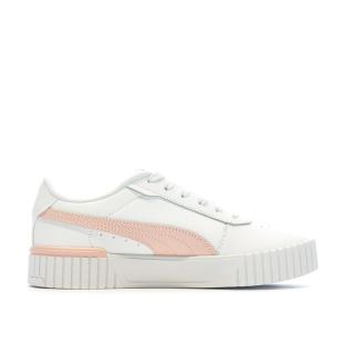 Baskets Blanches/Rose Femme Puma Carina 2.0 vue 0