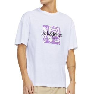 T-shirt Blanc Homme Jack & Jones 12250436 pas cher