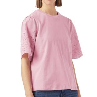 T-Shirt Rose Femme YAS Yaslex vue 0