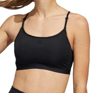 Brassière Noire Femme Adidas Aeroreact Ls pas cher