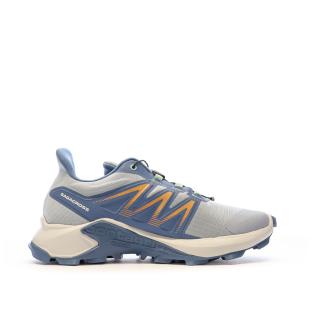Chaussures de trail Bleu/Beige Femme Salomon Sagacross W vue 2