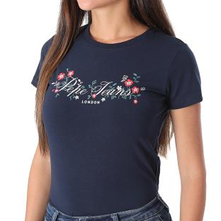 T-Shirt Marine Femme Pepe jeans Pjl L Nd T vue 0