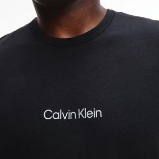 T-shirt Noir Homme Calvin Klein Jeans Crew Neck vue 3