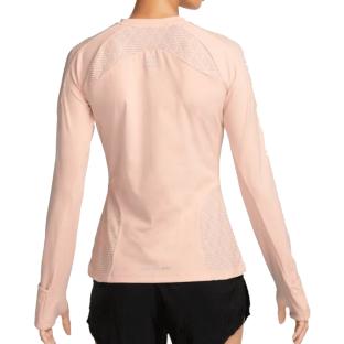 T-shirt Manches Longues Rose Femme Nike Dfadv vue 2