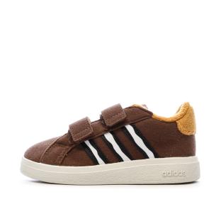 Baskets Marrons Garçon Adidas Grand Court pas cher