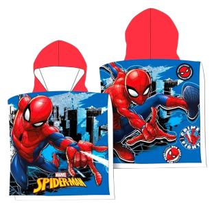 Poncho Bleu/Rouge Sport Zone Spiderman vue 0