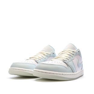 Baskets Bleu Clair/Écru Homme Nike Air Jordan 1 Low vue 6