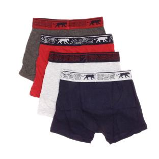 X4 Boxers Marine/Blanc/Rouge Garçon Airness Red vue 0