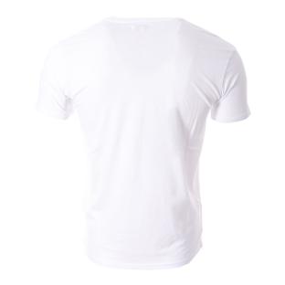 T-shirt Blanc/Orange Homme Lee Cooper Orex pas cher