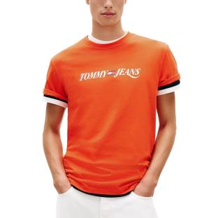 T-Shirt Rouge/Blanc Homme Tommy Hilfiger Vintage vue 0