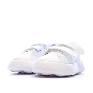 Baskets Blanches/Verte Garçon/Fille bébé Adidas Advantage vue 6