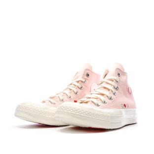 Baskets Roses Clair Femme Converse Chuck 70 vue 6