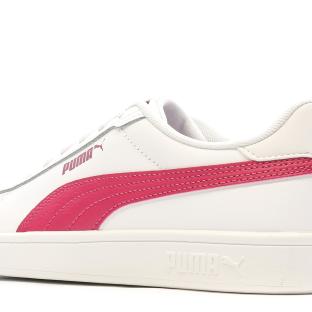 Baskets Blanches/Rouges Fille Puma Smash 3.0 vue 7
