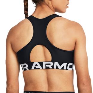 Brassière Noir Femme Under Armour Mid Branded vue 2