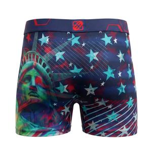 Boxer Bleu/Rouge Garçon Freegun Statue Liberté vue 0