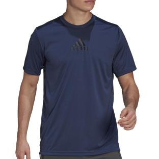 T-Shirt Marine Homme Adidas GM2129 vue 2