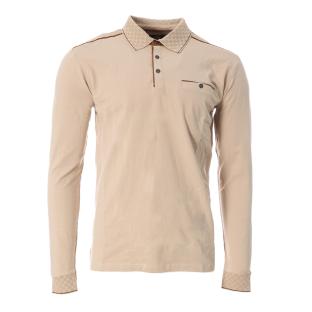 T-shirt Manches Longues Beige/Camel Homme RMS26 91233 pas cher