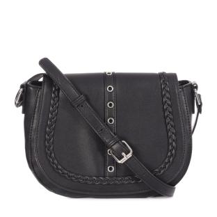 Sac à Bandoulière Noir Femme Manoukian AMANDA pas cher