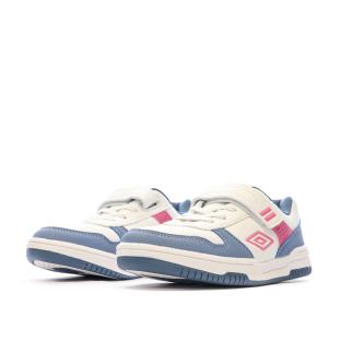 Baskets Blanches/Bleu/Rose Fille Umbro Ovida vue 0