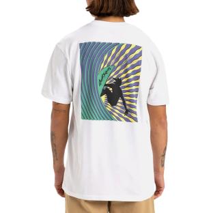 T-shirt Blanc Homme Quiksilver Window Pane vue 2