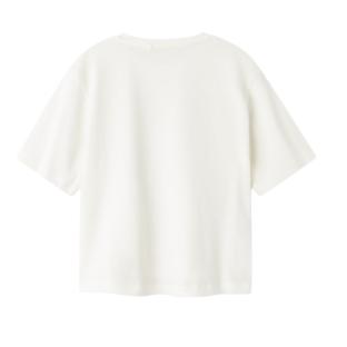 T-shirt Blanc Fille Name It Bara vue 2