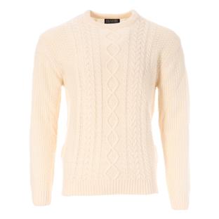 Pull Écru Homme Paname Brothers Irlandais pas cher