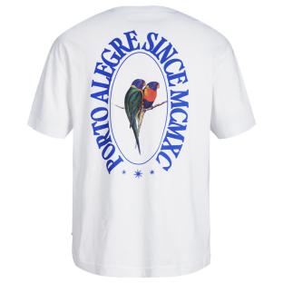 T-shirt Blanc Homme Jack & Jones 12276717 vue 2