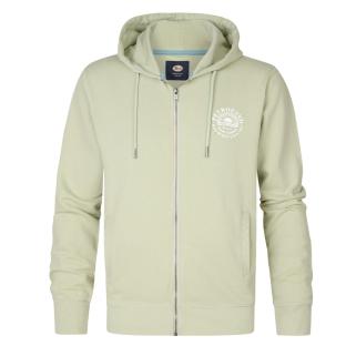 Sweat Zippé Vert Homme Petrol Industries SWH103 pas cher