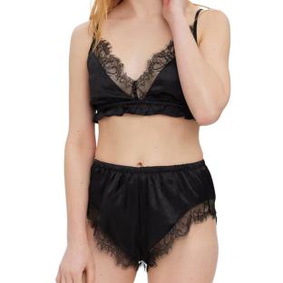 Pyjama Noir en dentelle Femme Vero Moda Anneli pas cher