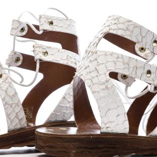 Sandales Blanc Femme Replay Manila Slave vue 0