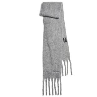 Écharpe Grise Clair Femme Pieces Nilea pas cher