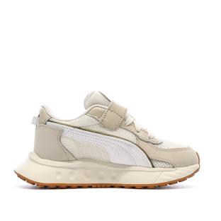 Puma Wild Beige/White Boys’ Trainers Photo of the Espace des Marques %store% store - view of %key%