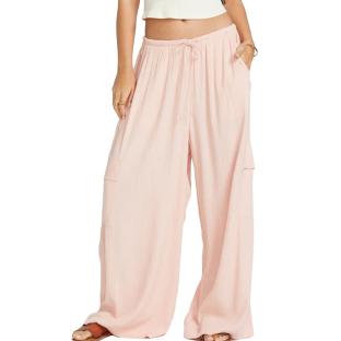 Pantalon Rose Femme Billabong Beach Babe Cargo vue 0