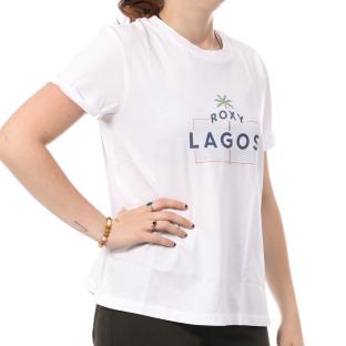 T-shirt Blanc Femme Roxy Lagos pas cher