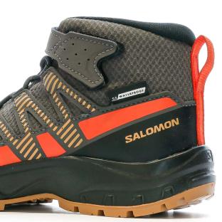 Chaussures de Randonnée Marron/Orange Garçon Salomon Xa Pro V8 Mid vue 7