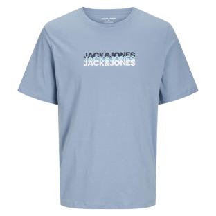 T-Shirt Bleu Garçon Jack & Jones Cyber pas cher