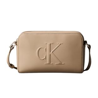 Sac bandoulière Beige Femme Calvin Klein Jeans Sculpted Camera pas cher