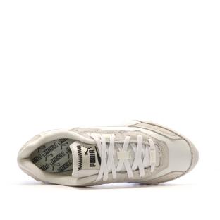 Baskets Blanches/Beige Homme Puma Blktop vue 4