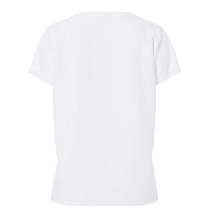 T-Shirt Blanc Coeur léopard Femme Pieces Pcoda vue 0