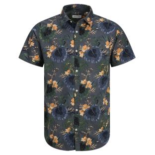 Chemise Bleu/Vert Homme Jack & Jones Hawaii vue 3