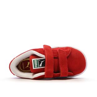 Baskets Rouges Garçon Puma Suede Classic vue 4