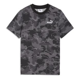 T-Shirt Noir/Gris Garçon Puma Ess Camo Aop vue 0