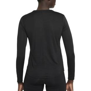 T-shirt Manches Longues de Sport Noir Femme Nike Top vue 2