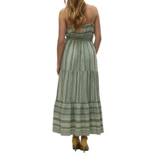 Robe Vert/Beige Femme Vero Moda Dicthe vue 2
