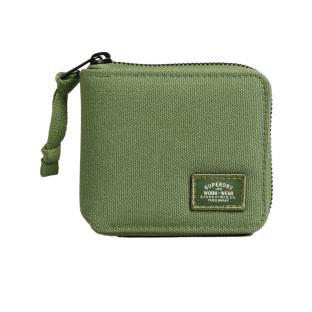 Portefeuille Kaki Homme Superdry Vintage Classic Zip Wallet pas cher